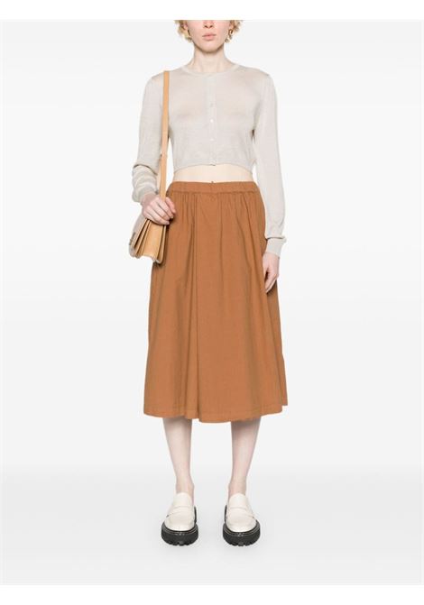 Cardigan cropped beige chiaro in misto cashmere-seta WILD CASHMERE | 241S-TAYLOR060